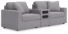 Ashley Furniture 92104S13 Ashley Furniture 92104S13 Modmax - 3-Piece Sectional With Audio System Console - Granite