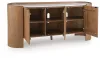 Ashley Furniture A4000688 Fitzroy - Accent Cabinet - Brown / White