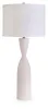Ashley Furniture L236004 Davinford - Poly Table Lamp - White