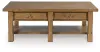 Ashley Furniture T539-1 Vandenmore - Rectangular Cocktail Table - Medium Brown