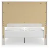 Ashley Furniture B1190B7 Gerridan - Queen Panel Bed With Sconces - White