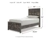 Ashley Furniture B440B16 Wynnlow - Twin Crossbuck Panel Bed - Gray