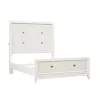 Samuel Lawrence Furniture S910-BR-K3 Melrose - King Panel Bed with LED Lights in a White Finish - White