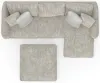 Jackson Furniture Industries 2306/63/76/28-01 Jackson Furniture Industries 2306/63/76/28-01 Bucktown - 2 Piece Sofa / RSF Chaise With Extra Thick Cuddler Seat Cushions & Cocktail Ottoman - Parchment