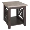 Liberty Furniture 422-OT-3PCS Heatherbrook - 3 Piece Table Set (1 Cocktail 2 End Tables) - Charcoal & Ash