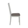 Liberty Furniture 182-C1501S Brook Bay - Slat Back Upholstered Side Chair - Textured White / Carbon Gray