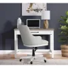 Riverside Furniture 28638 Finn - Upholstered Desk Chair - White