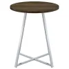 CoasterEveryday 183516 Burkhart - Round Pub Height Bistro Bar Table - Brown Oak
