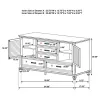 CoasterEssence 205333 Franco - 5-Drawer Dresser - Distressed White