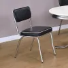CoasterEveryday 2066 Retro - Upholstered Dining Side Chair (Set of 2) - Black