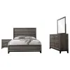 CoasterEveryday 212421KE-S4 Watson - 4 Piece Eastern King Bedroom Set - Gray Oak