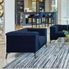 CoasterEssence 509213 Chalet - Upholstered Tuxedo Arm Tufted Chair - Blue