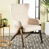 CoasterElevations 903052 Walker - Upholstered High Wingback Accent Chair - Cream
