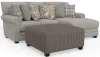 Jackson Furniture Industries 3345/46/76/12-26 Livingston - 2 Piece Sofa Chaise With Comfort Coil Seating, 40