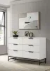 Coaster Fine Furniture 224863 Sonora - 6-Drawer Bedroom Dresser - White