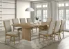 Coaster Fine Furniture 193611-S9 Adina - 9 Piece Extension Dining Set - Distressed Light Brown