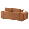 Coaster Fine Furniture 504952 Burnett - Chenille Upholstered Wide Arm Loveseat - Burnt Orange