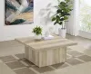 Coaster Fine Furniture 710878 Devar - Square Engineered Wood Coffee Table - Distressed Pine