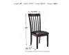 Ashley Furniture D310-01 Hammis - Dining UPH Side Chair (Set of 2) - Dark Brown