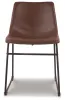Ashley Furniture D372-01 Centiar - Dining UPH Side Chair (Set of 2) - Brown / Black