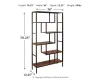 Ashley Furniture A4000021 Ashley Furniture A4000021 Frankwell - Bookcase - Brown / Black