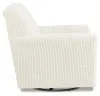 Ashley Furniture A3000365 Herstow - Swivel Glider Accent Chair - Ivory