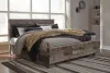Ashley Furniture B200B43 Ashley Furniture B200B43 Derekson - Queen Panel Bed With 2 Side Storage - Multi Gray