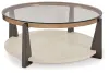 Ashley Furniture T432-8 Frazwa - Round Cocktail Table - Multi