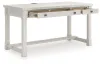 Ashley Furniture H742/34/01A/70 Robbinsdale - 3 Pc. - Home Office Desk, Home Office Desk Chair, Bookcase - Antique White