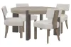 Pulaski Furniture P402230-KIT1 Anderson Park - Round Dining Table With 4 Klismos Dining Chairs - Moose Trail / Frontier Brown