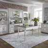 Liberty Furniture 244-HOJ-CHS Liberty Furniture 244-HOJ-CHS Magnolia Manor - Credenza & Hutch - Antique White / Brown