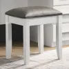 CoasterElevations 203507STL Felicity - Upholstered Vanity Stool - Metallic And Glossy White