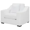 CoasterElevations 509893 Ashlyn - Upholstered Sloped Arm Accent Chair - White