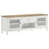 Coaster Fine Furniture 708253 Hollis - 2 Door Wood TV Stand With Drawer - Brown And White