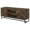 CoasterEssence 736052 Myles - 2 Door Engineered Wood TV Stand - Rustic Oak