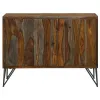CoasterEssence 959615 Macon - 2 Door Sheesham Wood Storage Accent Cabinet - Gray