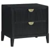 Coaster Fine Furniture 224712 Brookmead - 2-Drawer Nightstand - Black