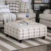 Furniture of America SM8280-OT Christine - Ottoman - Light Gray
