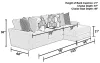 Jackson Furniture Industries 4045/63/76-28 Arlo - 2 Piece Oversized Sofa Chaise (RSF Chaise) - Oyster