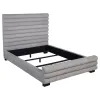 Coaster Fine Furniture 300719Q Patricia - Boucle Upholstered Queen Bed - Gray