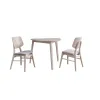 New Classic 40-1651W-D2C New Classic 40-1651W-D2C Oscar - Corner Table & 2 Chairs - White Ash