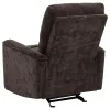 Coaster Fine Furniture 609573 Navarro - Chenille Upholstered Glider Recliner - Dark Brown