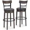 Ashley Furniture D388-230 Caitbrook - Tall UPH Swivel Barstool - Gray
