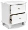 Ashley Furniture B680-92 Fortman - Two Drawer Night Stand - White