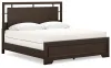 Ashley Furniture B441/31/36/82/97/92(2) Ashley Furniture B441/31/36/82/97/92(2) Covetown - 6 Pc. - Dresser, Mirror, King Panel Bed, 2 Nightstands - Dark Brown