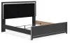 Ashley Furniture PCB3380B12 Ashley Furniture PCB3380B12 Zuraleus - King Upholstered Panel Bed - Black