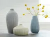Ashley Furniture A2000913 Eiderman - Vase Set (Set of 3) - Gray / Blue / Green