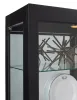 Pulaski Furniture 21218 PFC Curios - Lighted Gallery Style 5 Shelf Curio Cabinet - Onyx Black