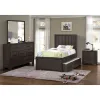 Samuel Lawrence Furniture S462-YBR-K1 Granite Falls - Twin Bed with Panel Headboard - Espresso Brown