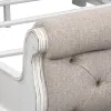 Liberty Furniture 244-BR-CKUSL Liberty Furniture 244-BR-CKUSL Magnolia Manor - California King Upholstered Sleigh Bed - Antique White